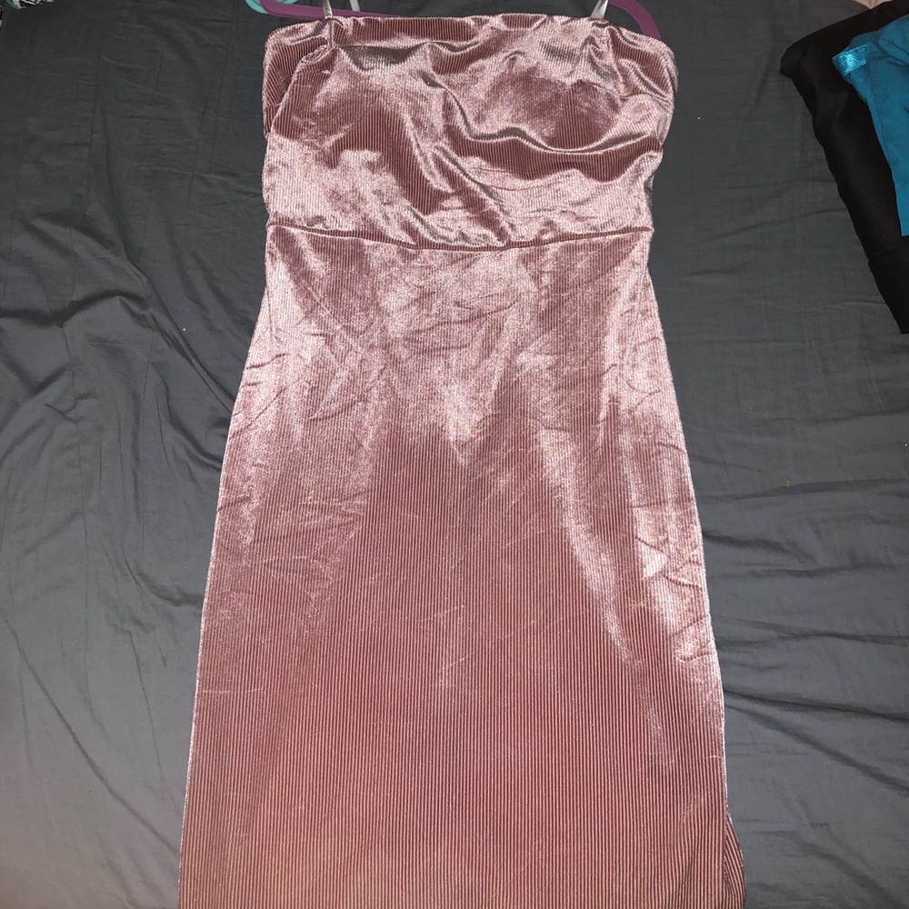 Champagne pink party dress